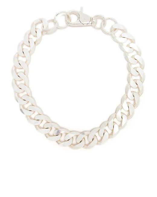 Martine Ali White Xl Flat-Link Choker