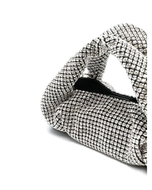 Stuart Weitzman Gray The Moda Shine Tote Bag