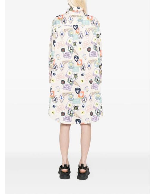 SPORT b. by agnès b. White Graphic-Print Dress