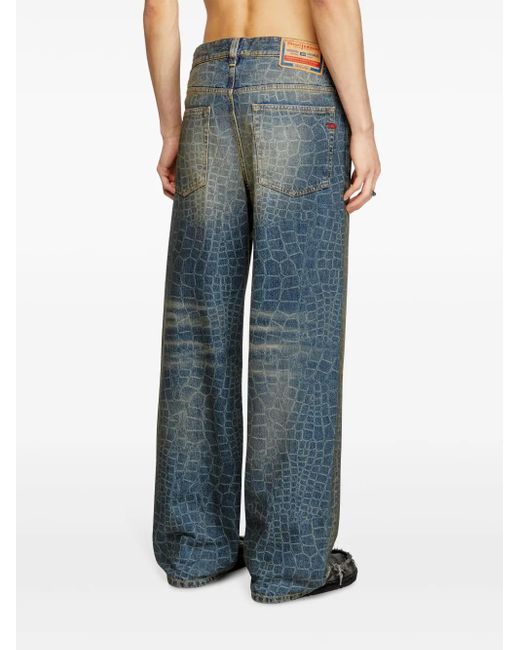 DIESEL Blue New Year Of The Snake D-Macro Jeans for men