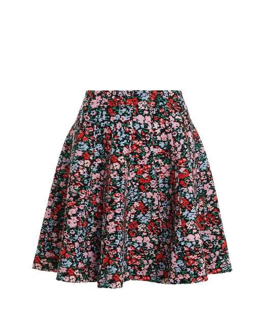 Essentiel Antwerp Floral-Jacquard Flared Mini Skirt