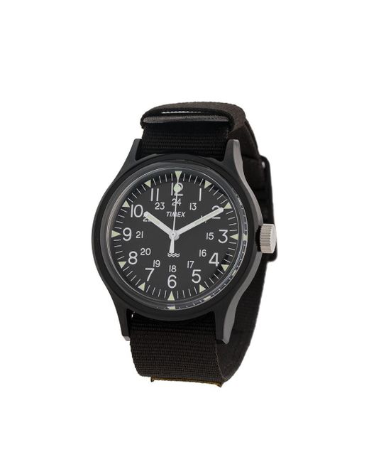 Timex Black Mk1 36mm Round Watch for men