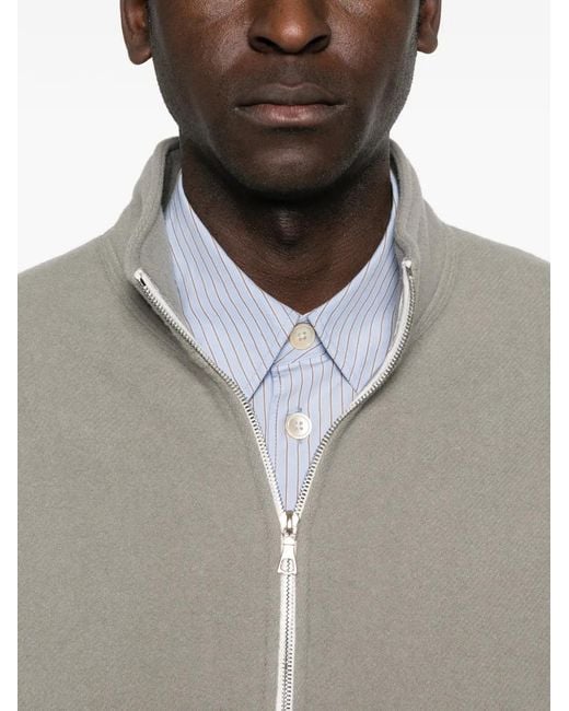 Rier Gray Zip-Fastening Sweatshirt for men