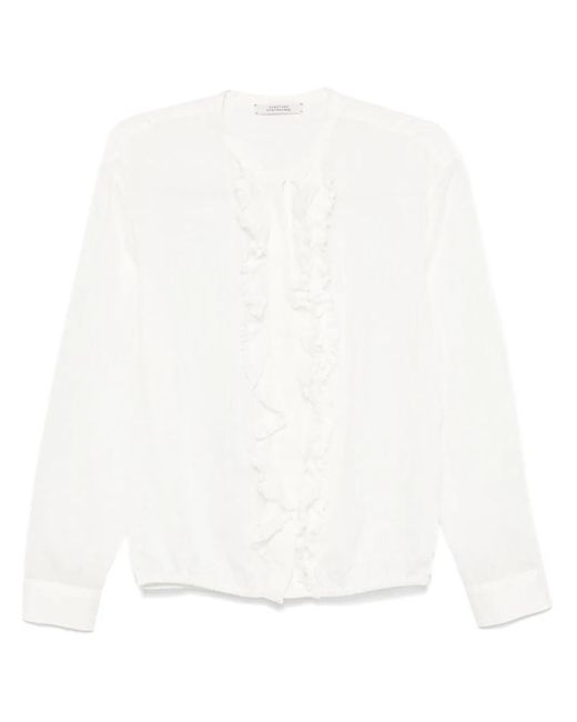 Dorothee Schumacher ラッフルトリム シャツ White