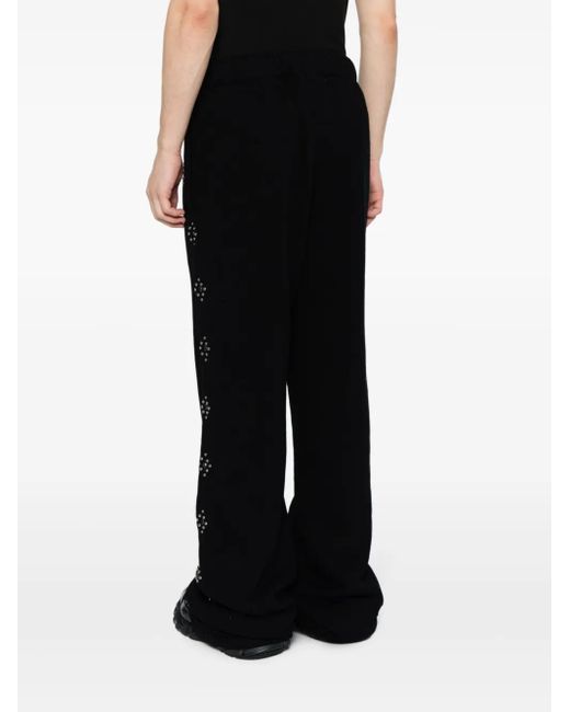 メンズ Cout de la Liberte ビーズトリム トラックパンツ Black