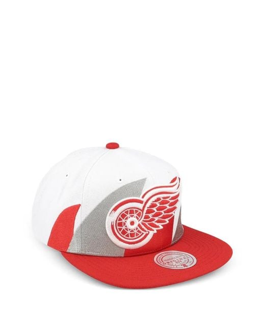 Mitchell & Ness Red Sharktooth Snapback Cap for men