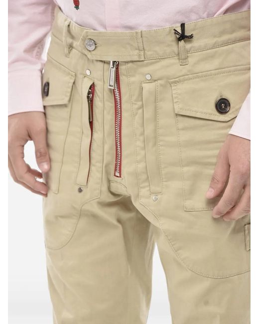 DSquared² Natural Multi-Pocket Cargo Pants for men