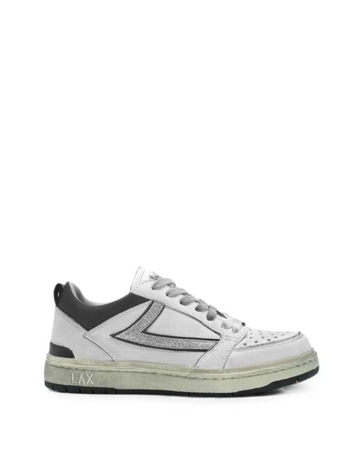 HTC White Starlight Glitter-Detail Sneakers