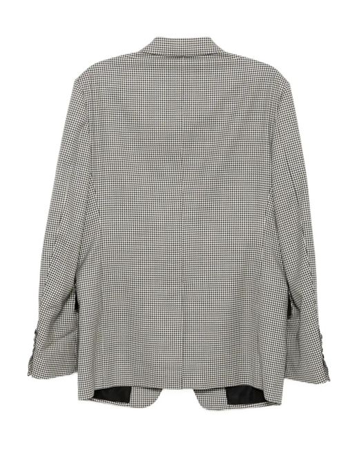 Tom Ford Gray Dogtooth-Pattern Suit for men