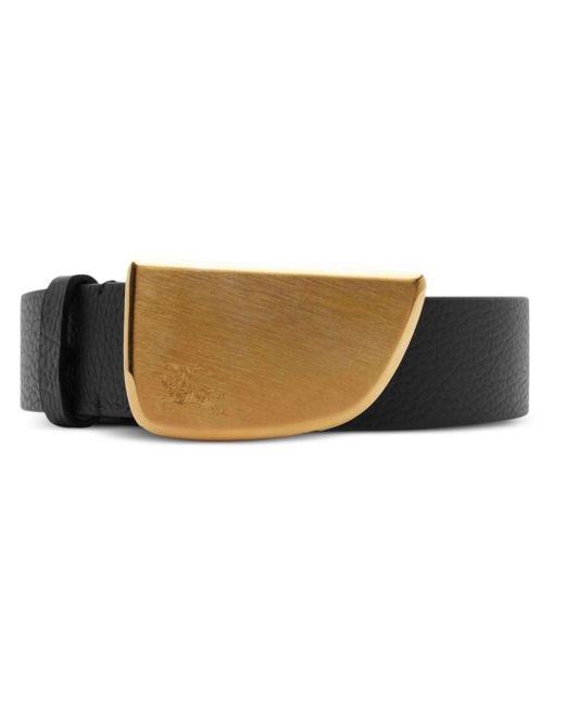 Burberry Brown Shield Leather Belt - Women's - Calf Leather