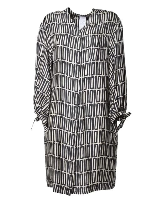Max Mara ジオメトリックパターン ドレス Gray