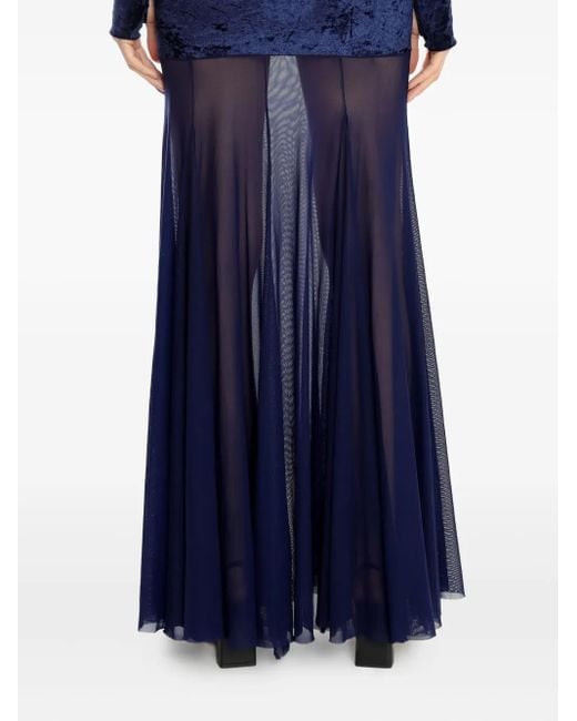X Astrid panelled maxi skirt Amir Slama de color Blue