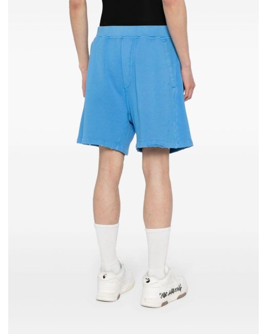 Pantalones cortos con logo DSquared² de hombre de color Blue
