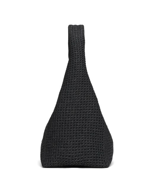 Marc Jacobs Black Tote Bag Crochet Knit
