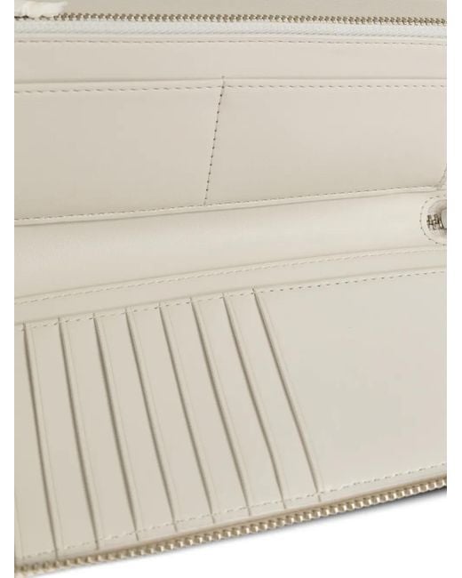 Marc Jacobs Natural Logo-Detail Leather Wallet