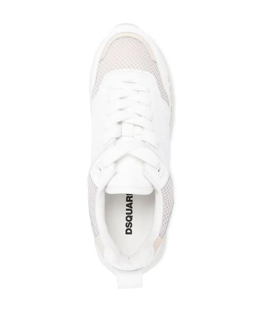 Zapatillas bajas con logo estampado DSquared² de color White
