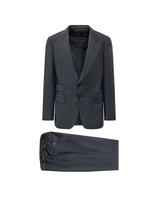 Tom Ford Blue Shelton Peak-Lapel Suit for men