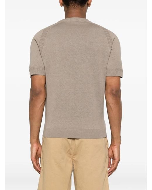 Daniele Fiesoli Gray Short-Sleeve T-Shirt for men
