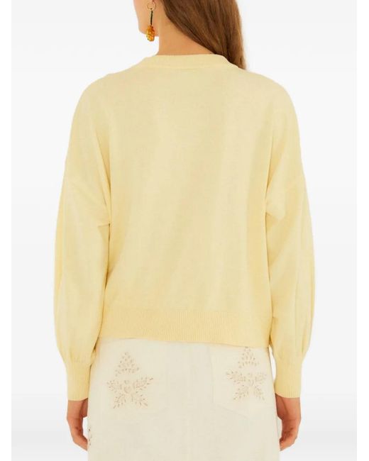 Farm Rio Metallic Bicycle Graphic Sweater