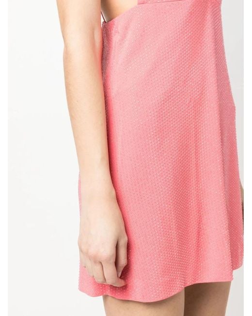 DSquared² Pink Strass Mini Dress