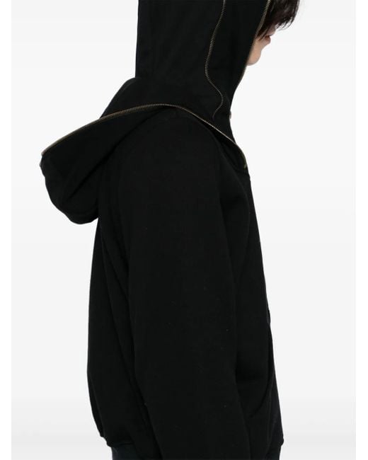 P.L.N. Black Long-Sleeve Hoodie for men