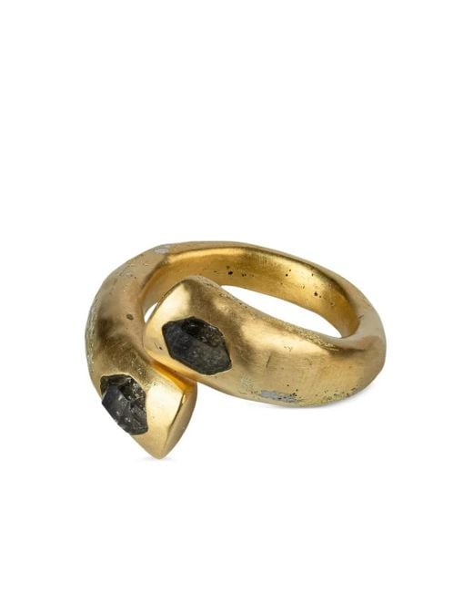 Anello Druid Con Quarzo di Parts Of 4 in Metallic