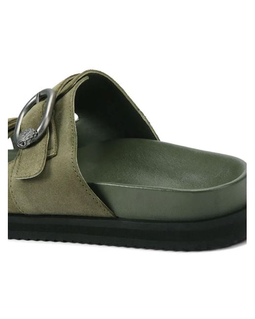 Kurt Geiger Green Buckle Strap Sandals for men
