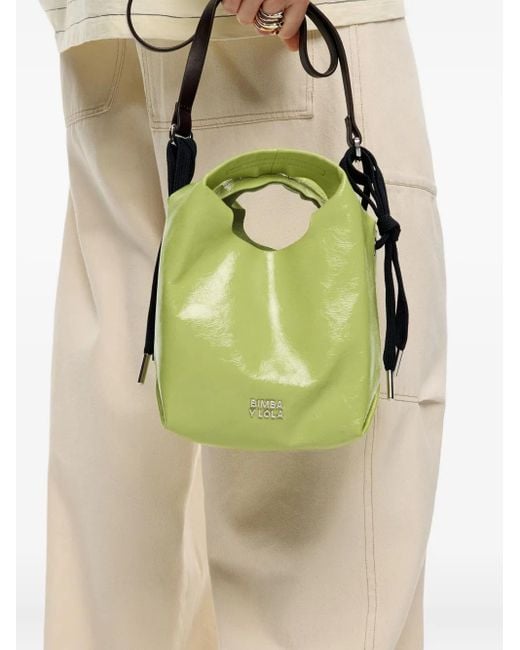 Borsa A Tracolla Paper Mini di Bimba Y Lola in Green