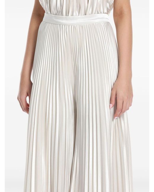 L'idée White Bisous Pleated Trousers