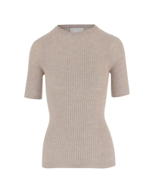 Sa Su Phi Gray Short-Sleeved Ribbed T-Shirt