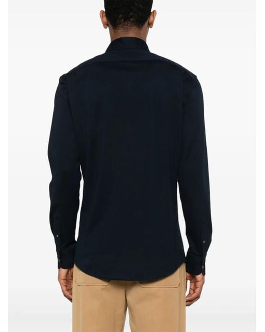 Chemise À Boutonnière Sur Le Devant Zegna pour homme en coloris Blue