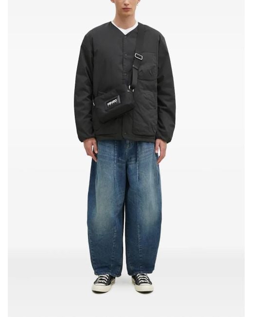 NANGA Black Patch-Pocket Down Jacket for men