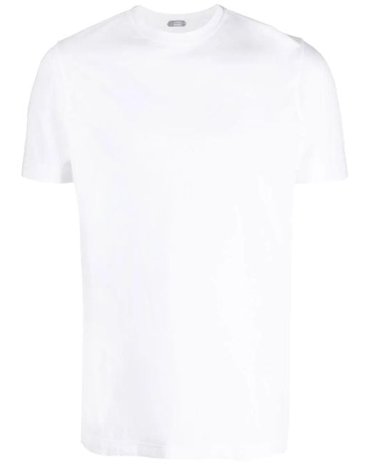 Zanone White Ice Cotton T-Shirt for men