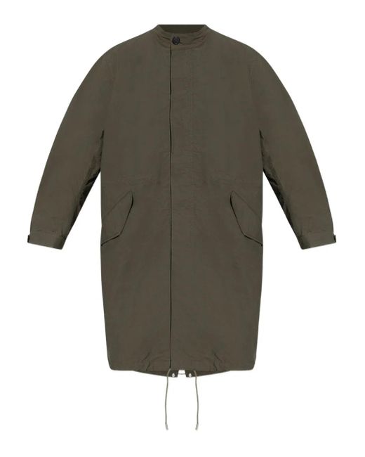 Givenchy Green Logo-print Parka Coat for men