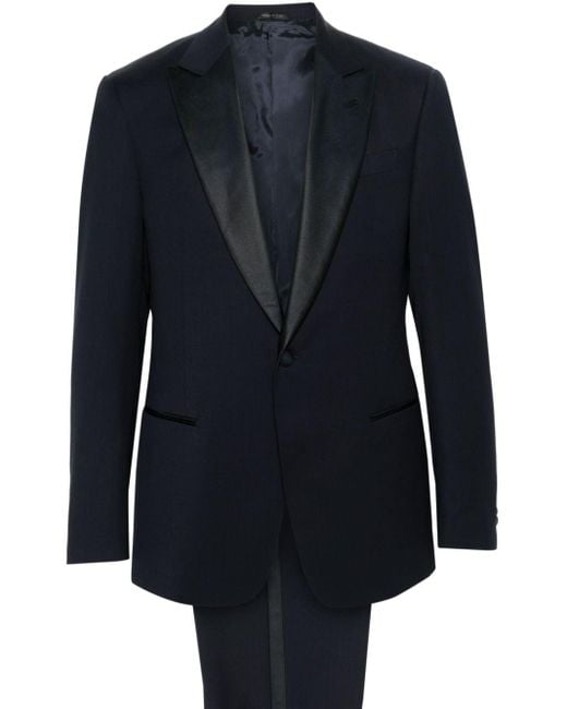 Giorgio Armani Blue Single-breasted Wool Suit for men