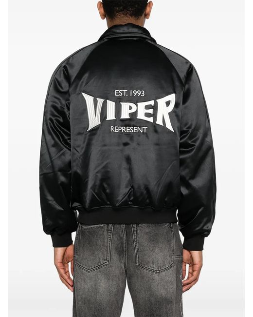 Represent Black Jacket Zip-Front for men