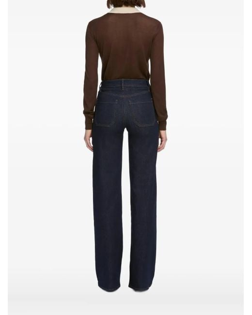 FRAME Blue Le Slim Palazzo Jeans