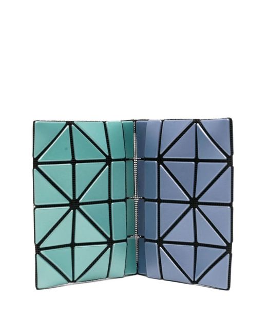 Issey Miyake Blue Geometric-Pattern Wallet