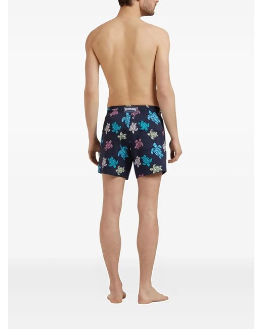 Vilebrequin Blue Turtles-Print Swim Shorts for men