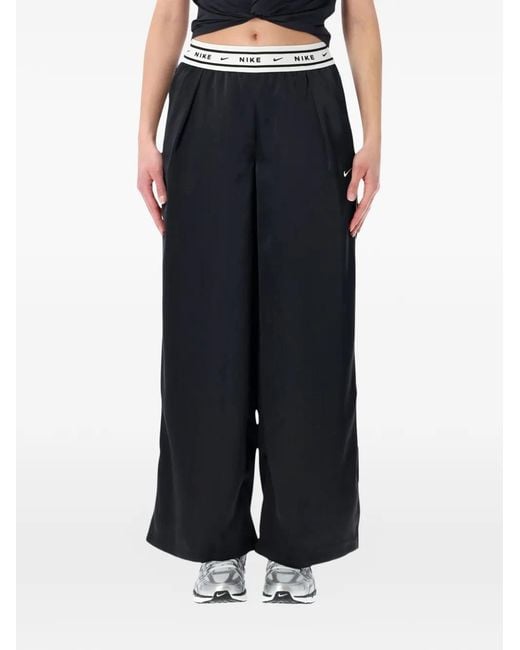Nike Black Pantalon À Taille À Logo