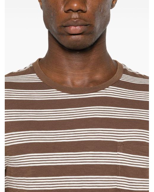 Polo Ralph Lauren Brown Striped Cotton T-Shirt for men