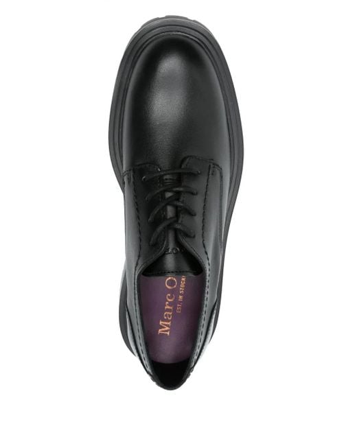 Marc O' Polo Black Leather Oxford Shoes