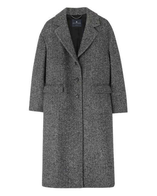 Abrigo con motivo pied de poule Ermanno Scervino de color Gray