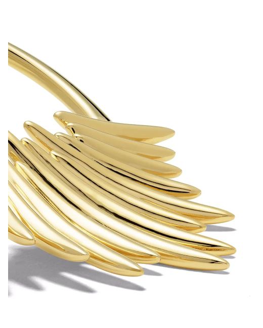 Shaun Leane Metallic Quill Hoop Earrings