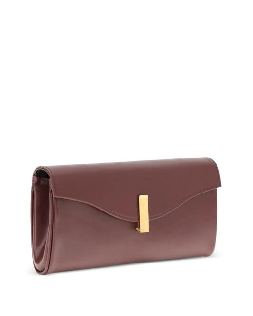 Giuseppe Zanotti Purple Flutie Leather Clutch Bag
