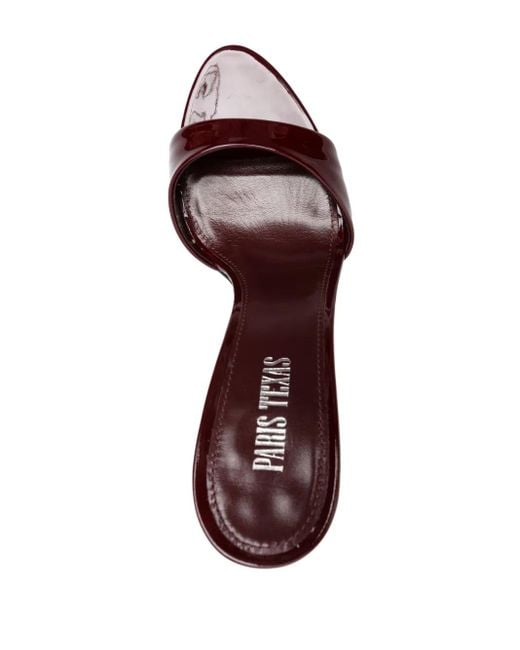 Paris Texas Pink Lidia Patent-Finish Sandals