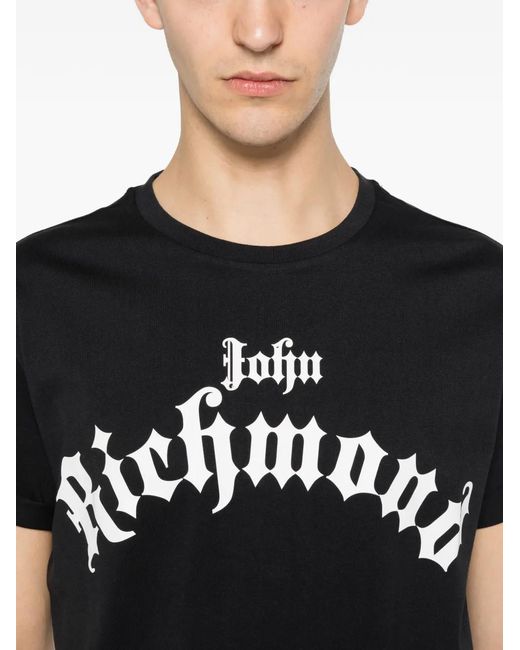 John Richmond Black Zibru T-Shirt for men