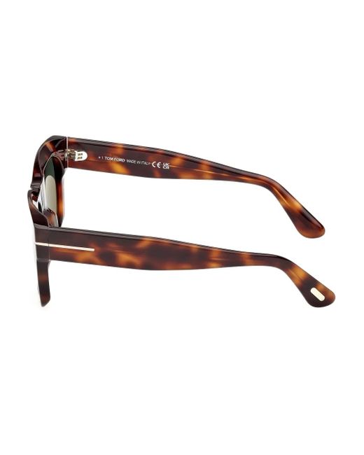 Tom Ford Gray Square-Frame Sunglasses