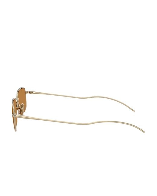Oliver Peoples Metallic Rectangle-Frame Sunglasses