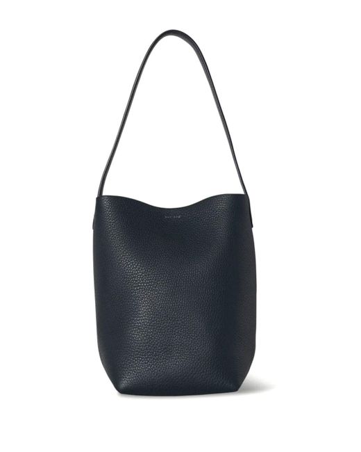 The Row Black Small Park Leather Tote Bag
